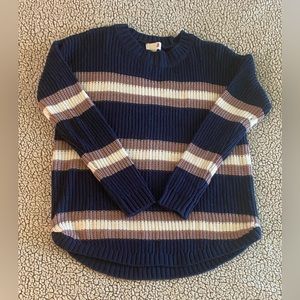So Acrylic Knit Striped Sweater Juniors Size Medium